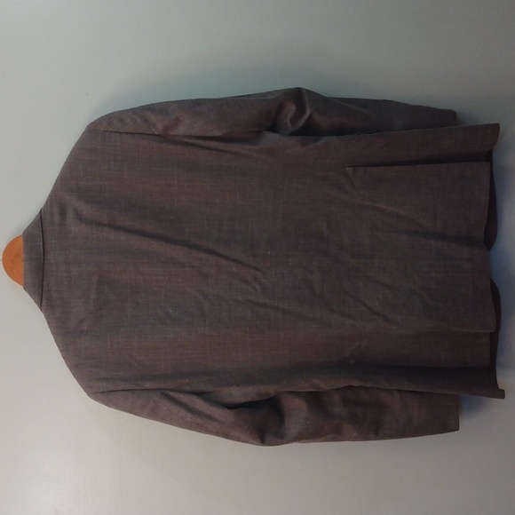 Like New J Hilburn Custom Made Light Brown Wool/Silk/Linen Summer Jacket 42R* - Picture 16 of 16
